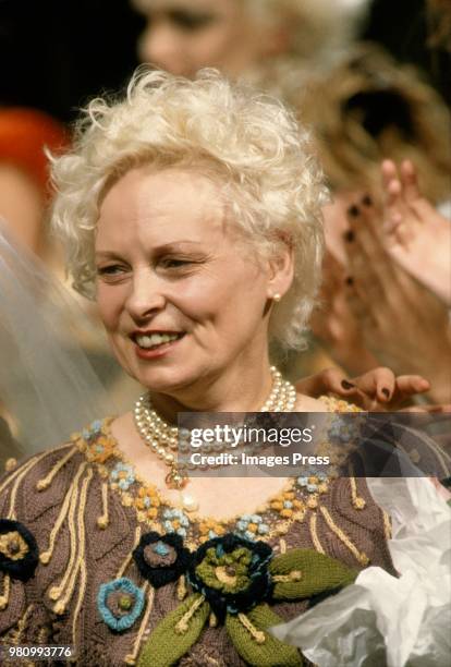 Vivienne Westwood during Paris Fashion Week 1996 in Paris.