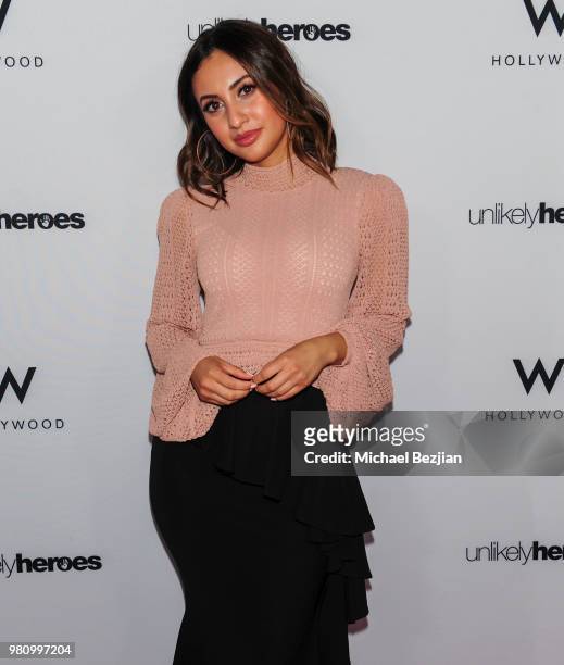 Francia Raisa attends Nights of Freedom LA on June 21, 2018 in Hollywood, California.