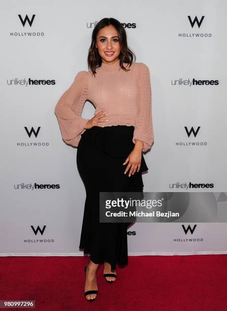 Francia Raisa attends Nights of Freedom LA on June 21, 2018 in Hollywood, California.