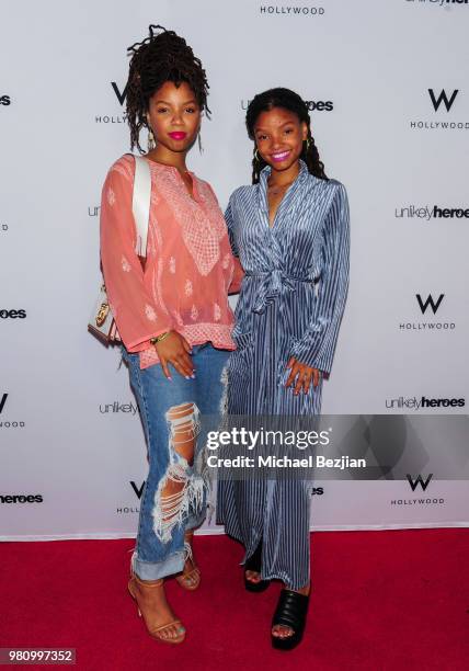 Chloe X Halle attend Nights of Freedom LA on June 21, 2018 in Hollywood, California.