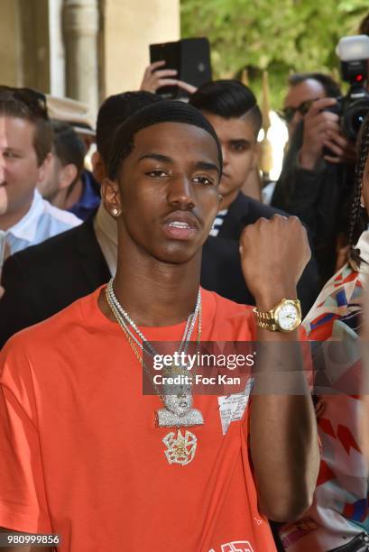 Christian Casey Combs attends the Louis Vuitton Menswear Spring/Summer 2019 show as part of Paris Fashion Week on June 21, 2018 in Paris, France.