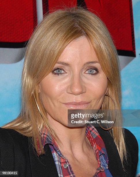 Michelle Collins arrives for the 'How To Train Your Dragon' Gala Screening at Vue West End on March 28, 2010 in London, England.