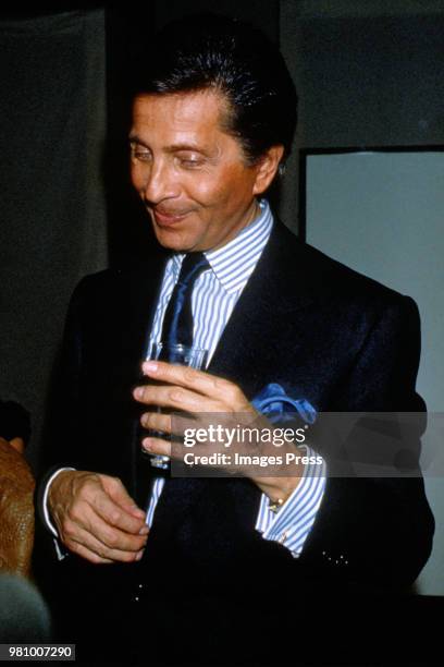 Valentino during New York Fashion Week 1990 in Paris, France.