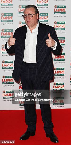 Ray Winstone arrives for the Jameson Empire Film Awards held at the Grosvenor House Hotel, on March 28, 2010 in London, England.