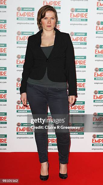 Jessica Hynes arrives for the Jameson Empire Film Awards held at the Grosvenor House Hotel, on March 28, 2010 in London, England.