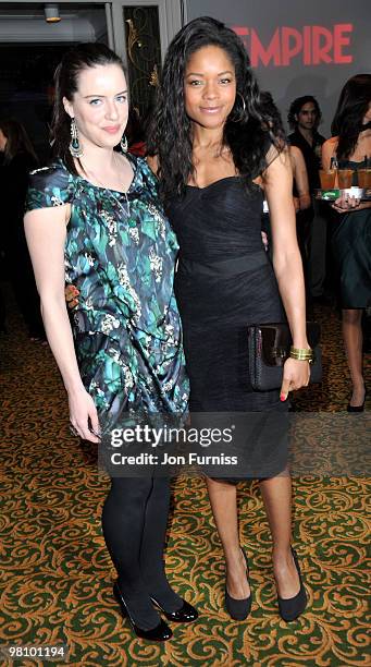 Michelle Ryan and Naomie Harris attends the Jameson Empire Film Awards at The Grosvenor House Hotel on March 28, 2010 in London, England.