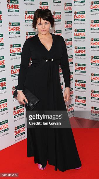 Georgia Mackenzie arrives for the Jameson Empire Film Awards held at the Grosvenor House Hotel, on March 28, 2010 in London, England.