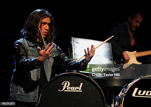 Fred Armisen a.k.a. Jens Hannemann performs during the Big Ears 2010 Festival in Downtown Knoxville on March 27, 2010 in Knoxville, Tennessee.