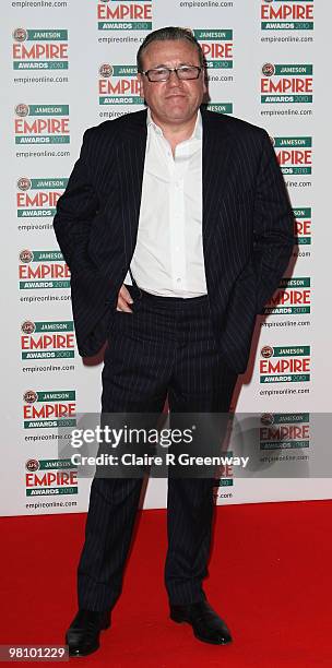 Ray Winstone arrives for the Jameson Empire Film Awards held at the Grosvenor House Hotel, on March 28, 2010 in London, England.