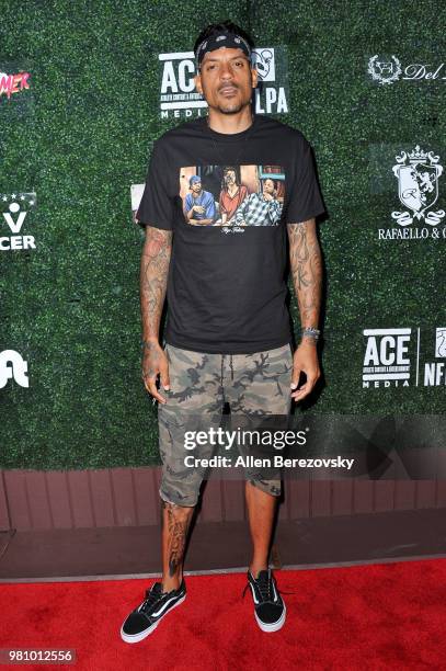 Matt Barnes attends First Day of Summer x Athletes vs. Cancer event at SkyBar at the Mondrian Los Angeles on June 21, 2018 in West Hollywood,...