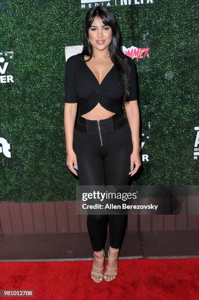 Actress Estrella Nouri attends First Day of Summer x Athletes vs. Cancer event at SkyBar at the Mondrian Los Angeles on June 21, 2018 in West...