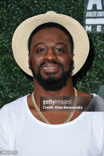 Player Shareece Wright attends First Day of Summer x Athletes vs. Cancer event at SkyBar at the Mondrian Los Angeles on June 21, 2018 in West...