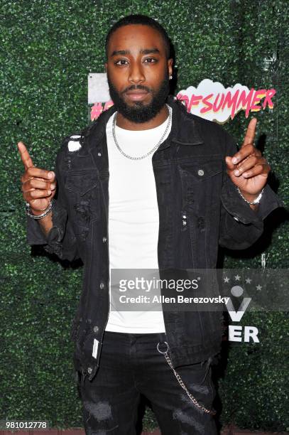 Actor Marcc Rose attends First Day of Summer x Athletes vs. Cancer event at SkyBar at the Mondrian Los Angeles on June 21, 2018 in West Hollywood,...