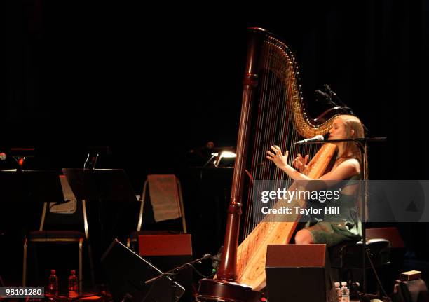 Joanna Newsom performs during the Big Ears 2010 Festival in Downtown Knoxville on March 27, 2010 in Knoxville, Tennessee.