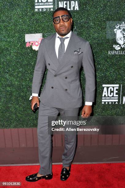 Gatsby Randolph attends First Day of Summer x Athletes vs. Cancer event at SkyBar at the Mondrian Los Angeles on June 21, 2018 in West Hollywood,...