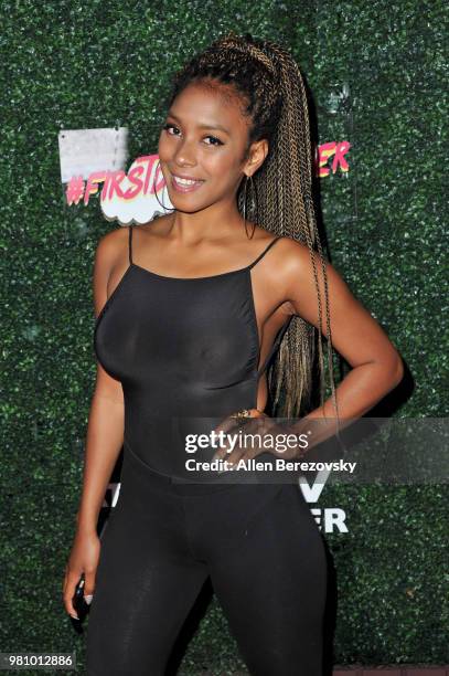 Jessica Carey attends First Day of Summer x Athletes vs. Cancer event at SkyBar at the Mondrian Los Angeles on June 21, 2018 in West Hollywood,...