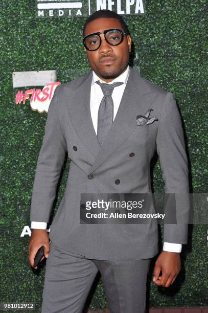 Gatsby Randolph attends First Day of Summer x Athletes vs. Cancer event at SkyBar at the Mondrian Los Angeles on June 21, 2018 in West Hollywood,...