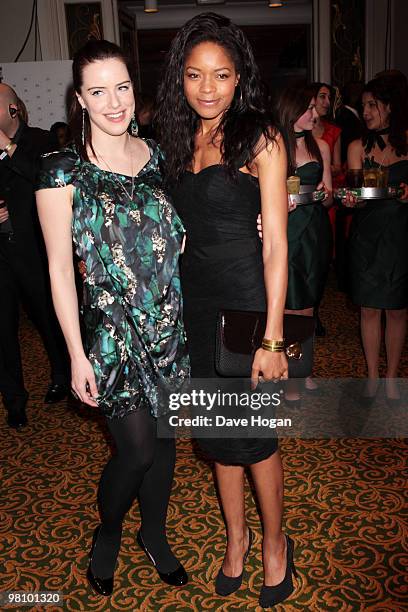 Michelle Ryan and Naomie Harris attend the Jameson Empire Film Awards 2010 held at the Grosvenor House Hotel on March 28, 2010 in London, England.