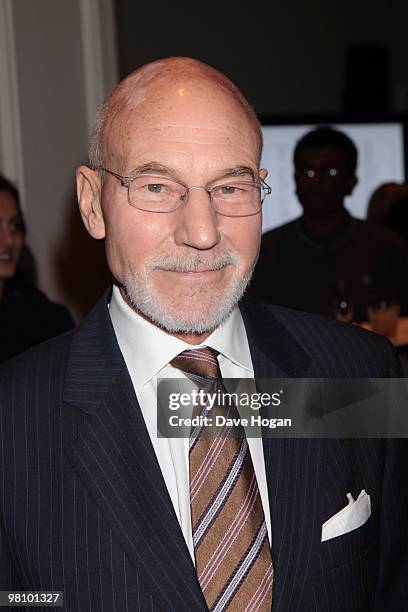 Patrick Stewart attends the Jameson Empire Film Awards 2010 held at the Grosvenor House Hotel on March 28, 2010 in London, England.