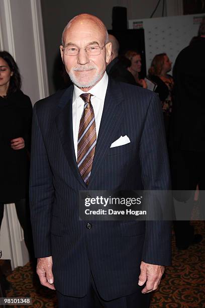 Patrick Stewart attends the Jameson Empire Film Awards 2010 held at the Grosvenor House Hotel on March 28, 2010 in London, England.