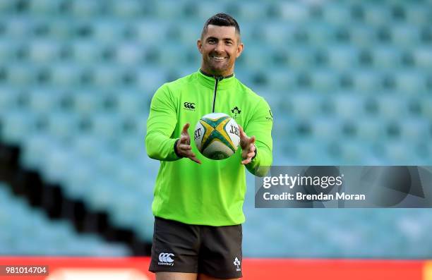 Sydney , Australia - 22 June 2018; Rob Kearney during the Ireland rugby squad captain's run at Allianz Stadium in Sydney, Australia.