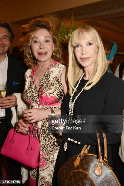 Grace de Capitani and Patricia Charpentier attend the Amnesty International 34th Gala at Theatre Champs Elysees and after Party at La Maison Blanche...