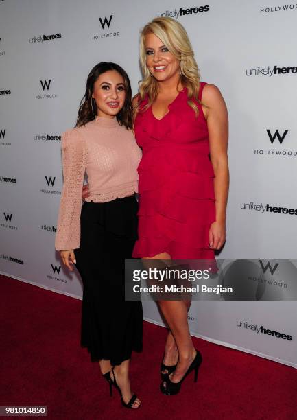 Francia Raisa and Erica Greve attend Nights of Freedom LA on June 21, 2018 in Hollywood, California.