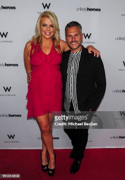 Erica Greve and Shane Stevens attend Nights of Freedom LA on June 21, 2018 in Hollywood, California.