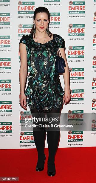 Michelle Ryan arrives for the Jameson Empire Film Awards held at the Grosvenor House Hotel, on March 28, 2010 in London, England.
