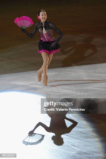 Mao Asada of Japan participates in the Gala Exhibition during the 2010 ISU World Figure Skating Championships on March 28, 2010 in Turin, Italy.