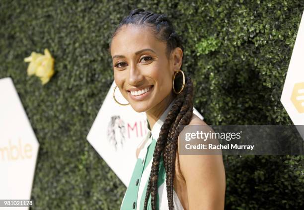 Journalist and editor Elaine Welteroth arrives at the BET Her Awards Presented By Bumble at Conga Room on June 21, 2018 in Los Angeles, California.