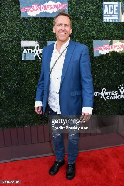 Erik-Jan Pliner attends First Day Of Summer x Athletes vs. Cancer at SkyBar at the Mondrian Los Angeles on June 21, 2018 in West Hollywood,...