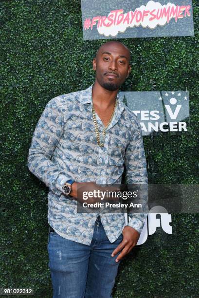 Darris Love attends First Day Of Summer x Athletes vs. Cancer at SkyBar at the Mondrian Los Angeles on June 21, 2018 in West Hollywood, California.