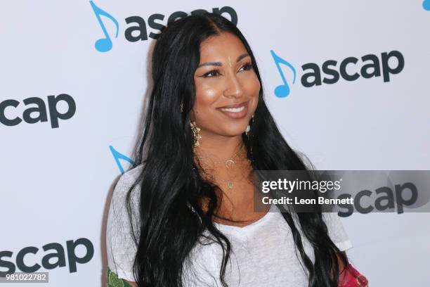 Melanie Fiona attends the 2018 ASCAP Rhythm & Soul Music Awards at the Beverly Wilshire Four Seasons Hotel on June 21, 2018 in Beverly Hills,...