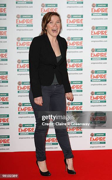Jessica Hynes arrives for the Jameson Empire Film Awards held at the Grosvenor House Hotel, on March 28, 2010 in London, England.
