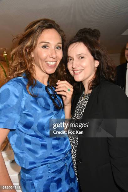 Actresses Charlotte des Georges and Margot Abascal attend the Amnesty International 34 th Gala at Theatre Champs Elysees and after Party at La Maison...