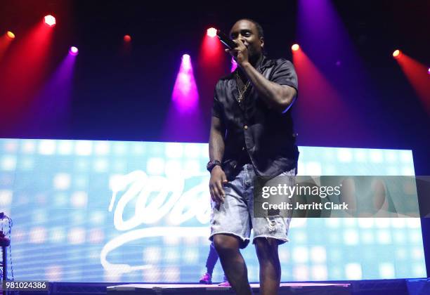 Wale Performs at The Novo by Microsoft on June 21, 2018 in Los Angeles, California.