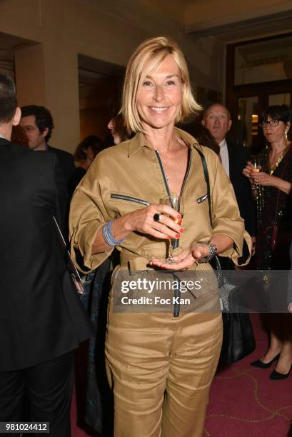 Presenter Karine Fauvet attends the Amnesty International 34 th Gala at Theatre Champs Elysees and after Party at La Maison Blanche on June 21, 2018...