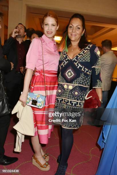 Hande Kodja and Hermine de Clermont-Tonnerre attend the Amnesty International 34 th Gala at Theatre Champs Elysees and after Party at La Maison...