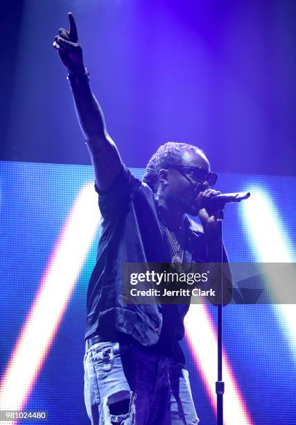 Wale Performs at The Novo by Microsoft on June 21, 2018 in Los Angeles, California.