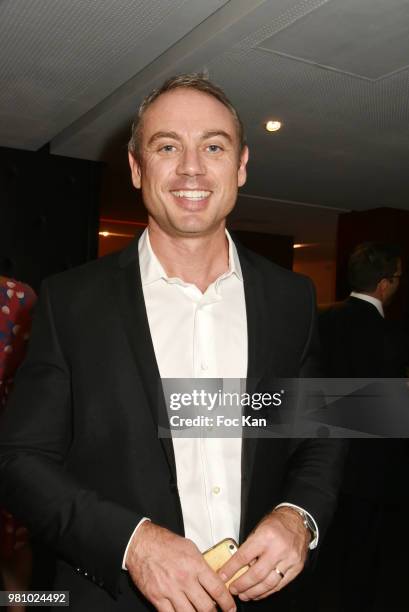 Presenter Gilane Barret from BFM TV attends the Amnesty International 34 th Gala at Theatre Champs Elysees and after Party at La Maison Blanche on...