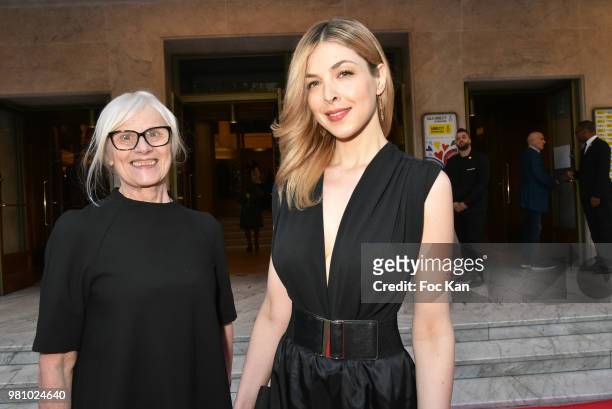 Presenter/singer Eleonore Boccara and her mother attend the Amnesty International 34 th Gala at Theatre Champs Elysees and after Party at La Maison...