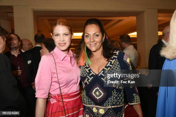 Hande Kodja and Hermine de Clermont-Tonnerre attend the Amnesty International 34 th Gala at Theatre Champs Elysees and after Party at La Maison...