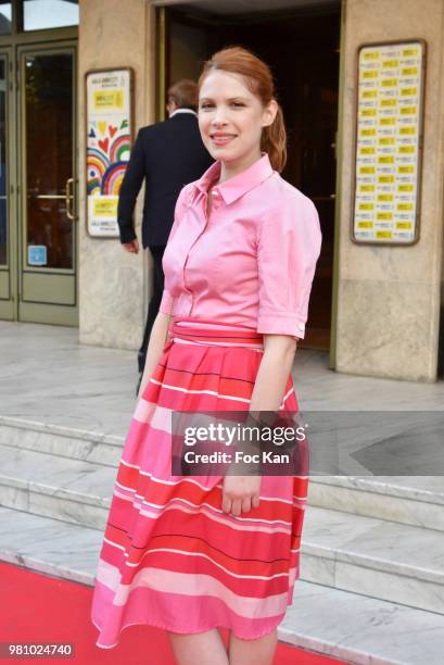 Actress Hande Kodja attends the Amnesty International 34 th Gala at Theatre Champs Elysees and after Party at La Maison Blanche on June 21, 2018 in...