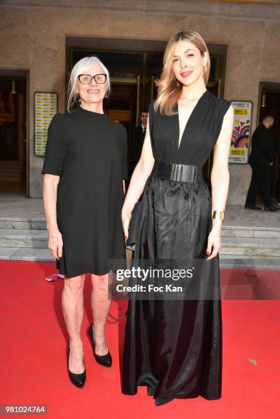 Presenter/singer Eleonore Boccara and her mother attend the Amnesty International 34 th Gala at Theatre Champs Elysees and after Party at La Maison...