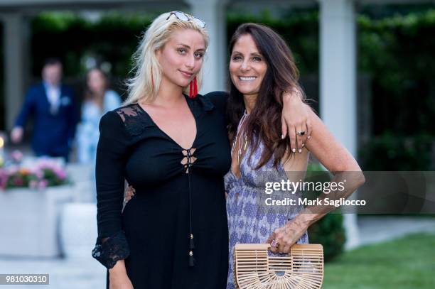 Anna Kassar and Lynn Scotti attend Hamptons Magazine and Sotheby's Present: Great Hosts Of The Hamptons on June 21, 2018 in East Hampton, New York.