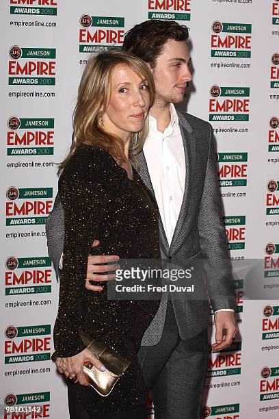 Sam Taylor Wood and Aaron Johnson attends the Jameson Empire Film Awards at The Grosvenor House Hotel on March 28, 2010 in London, England.