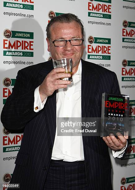 Ray Winstone attends the Jameson Empire Awards 2001 pressroom at The Grosvenor House Hotel on March 28, 2010 in London, England.