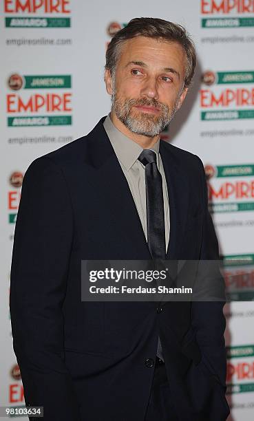 Christoph Waltz attends the Jameson Empire Film Awards at The Grosvenor House Hotel on March 28, 2010 in London, England.