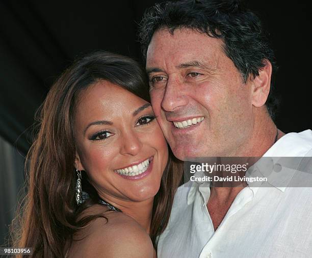 Actress Eva La Rue and fiance businessman Joe Cappuccio attend the "Unveiled:Bridal Style Revealed" showcase along Melrose Place on March 28, 2010 in...
